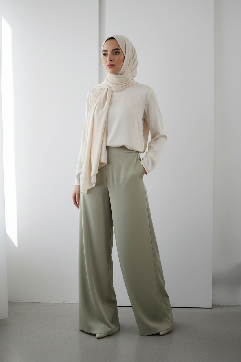 Pantalon porté femme voilée