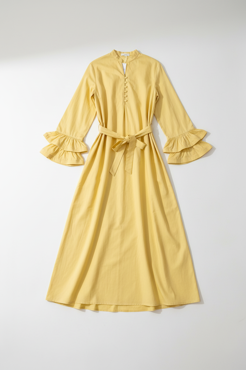 Robe Longue Jaune – sans cintre
